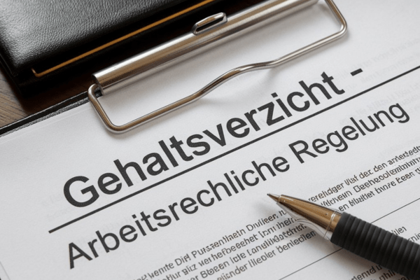 Gehaltsverzicht - arbeitsrechtliche Regelung