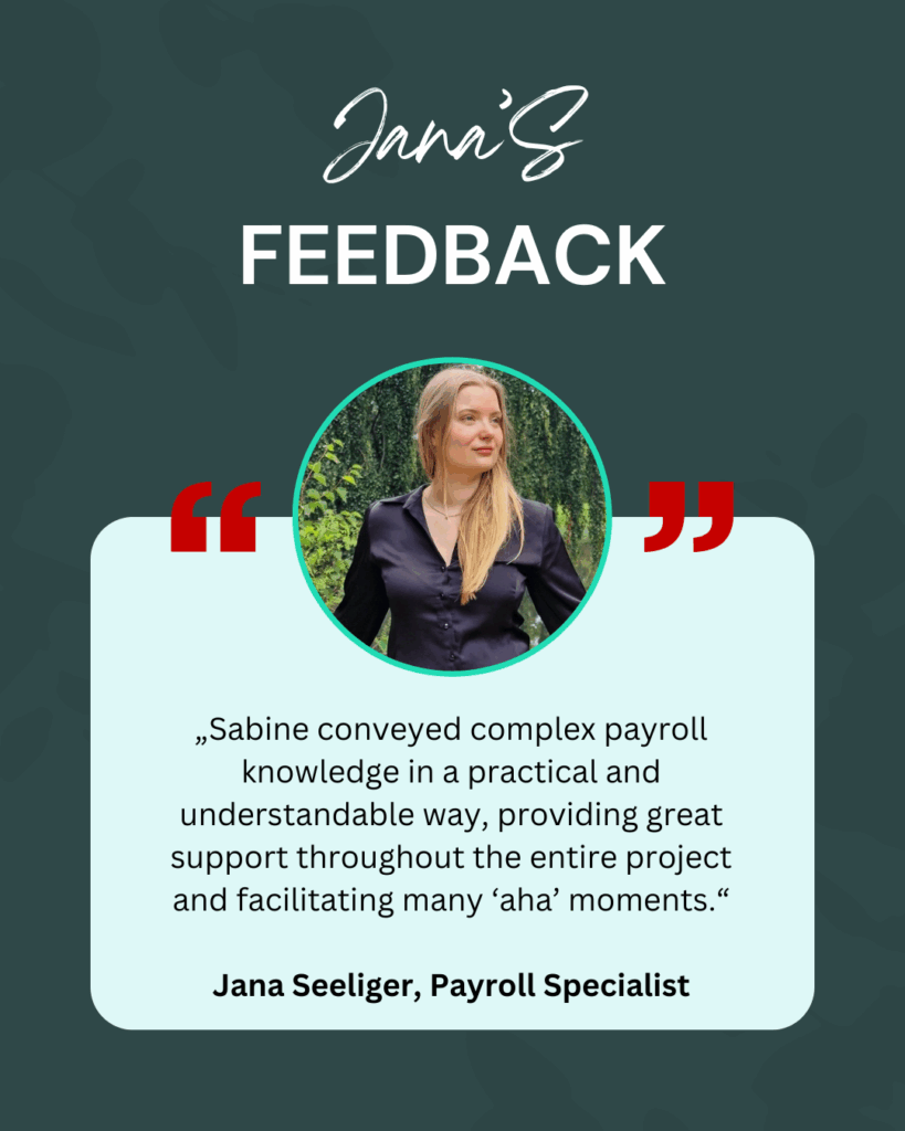Jana's Learning Journey - Her Feedback